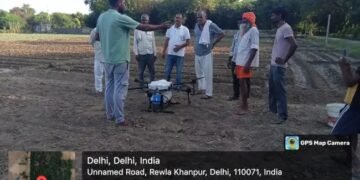 कृषि विज्ञान केंद्र, उजवा, दिल्ली में ’’ड्रोन परियोजना’’ का आयोजन