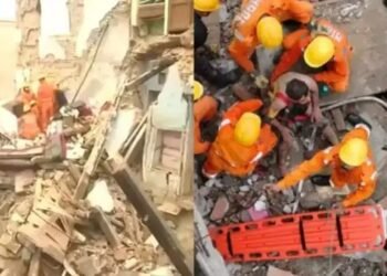 वाराणसी में बड़ा हादसा, भरभराकर गिरे 70 साल पुराने दो मकान, कई लोग दबे