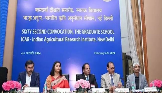 भारतीय कृषि अनुसंधान संस्थान, दिल्ली का 62वां दीक्षांत समारोह आज