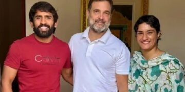 कांग्रेस में शामिल होंगे बजरंग पूनिया और विनेश फोगाट,कुश्ती के बाद सियासत में एंट्री