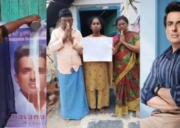 आंध्र प्रदेश की देवी ने सोनू सूद की तस्वीर पर दूध चढ़ाया