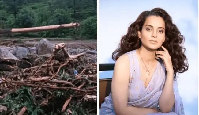 मंडी में बादल फटने से मची तबाही, दौरे को लेकर उठे सवाल — कंगना रनौत और जयराम ठाकुर के बीच बयानबाज़ी