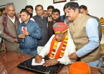 राजस्थान के पशुपालन मंत्री ने पद भार ग्रहण किया