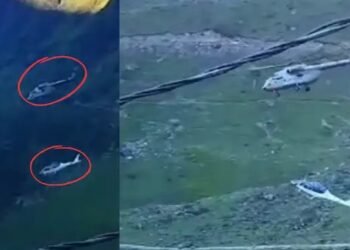नदी में गिरा क्षतिग्रस्त हेलिकॉप्टर, केदारनाथ में बड़ा हादसा