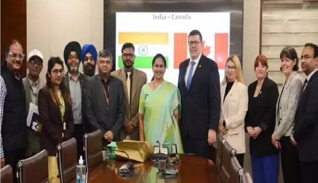 कृषि राज्य मंत्री शोभा करंदलाजे और कनाडा के स्कॉट मो के बैठक संपन्नय हुई