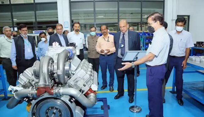भारत के पहले स्वदेश निर्मित 1500 हार्सपावर इंजन का पहला परीक्षण मैसूरू में किया गया