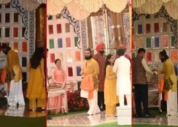 अंनत- राधिका की हल्दी में सेलेब्स ने किया खूब धमाल, इस लुक में नजर आए भाईजान