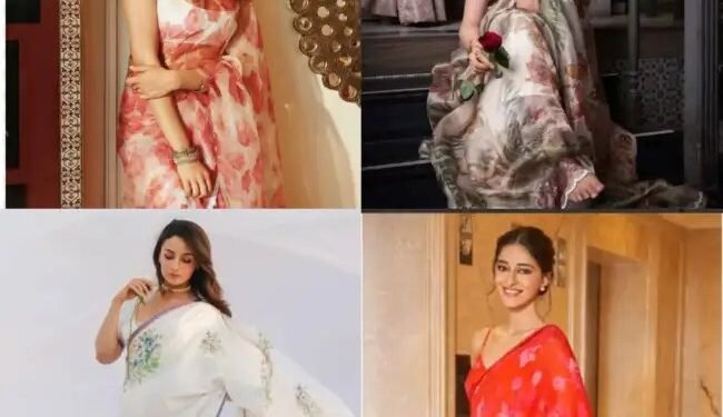 फूलों की साड़ी का ट्रेंड तोड़ने वाली बॉलीवुड अभिनेत्रियां