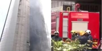 मंबई: टाइम्स टावर में लगी भीषण आग, दमकल विभाग की 8 गाड़ियों का रेस्क्यू जारी