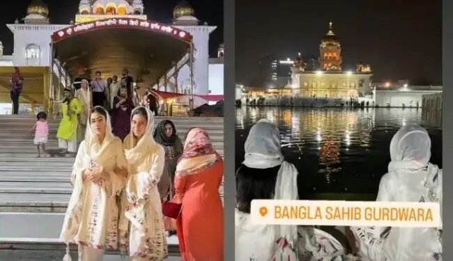दिल्ली के गुरुद्वारे पहुंची सारा अली खान, दोस्त के साथ शेयर की तस्वीर