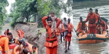 गुजरात: बारिश बनी आफत, शहर- शहर बाढ़ का कहर, 28 की मौत, हजारों का रेस्क्यू