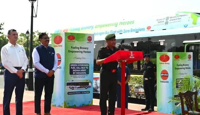 भारतीय सेना में चलेगी हाईड्रोजन बस, IOCL ने किया समझौता ज्ञापन