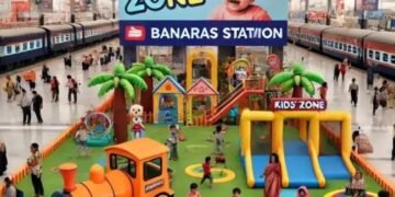 बनारस रेलवे स्टेशन पर खुला पहला ‘रेल गांव’, बच्चे ले सकेंगे खेल-कूद का आनंद
