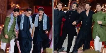 अनंत के प्री वेडिंग फंक्शन में शाहरुख, सलमान और सैफ ने खींचा ध्यान, वायरल हुआ वीडियो