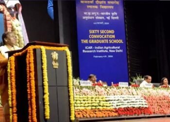 ICAR दीक्षांत समारोह में 26 विषयों में 543 छात्र-छात्राओं को डिग्री प्रदान की  गई