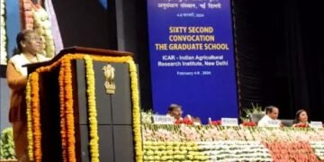 ICAR दीक्षांत समारोह में 26 विषयों में 543 छात्र-छात्राओं को डिग्री प्रदान की  गई