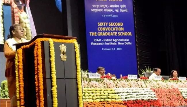 ICAR दीक्षांत समारोह में 26 विषयों में 543 छात्र-छात्राओं को डिग्री प्रदान की गई
