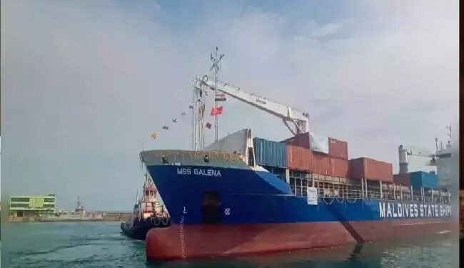 केन्द्रीय मंत्री ने माइया बंदरगाह से पहले प्रायोगिक मालवाहक जहाजों को हरी झंडी दिखाई