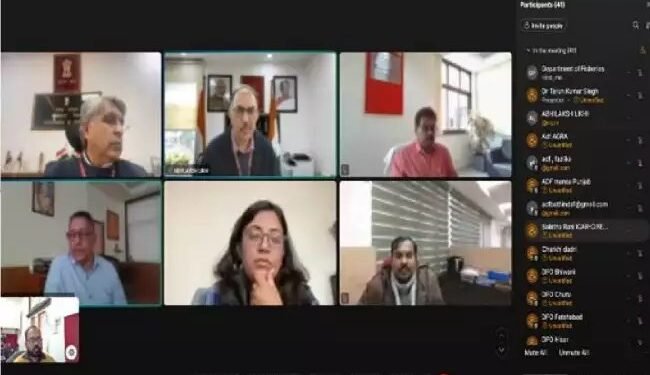 मत्स्यपालन विभाग सचिव ने झींगापालन की समीक्षा के लिए बैठक की अध्यक्षता की