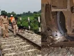 यूपी में एक और ट्रेन पलटाने की साजिश!: ट्रैक पर रखा ये सामान