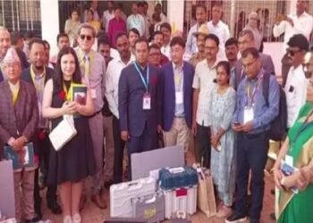 23 देशों के 75 प्रतिनिधियों ने 6 राज्यों में मतदान प्रक्रिया को प्रत्यक्ष रूप से देखा