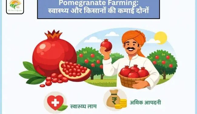 Pomegranate Farming: स्वास्थ्य और किसानों की कमाई दोनों