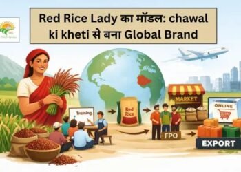 Red Rice Lady का मॉडल: chawal ki kheti से बना Global Brand