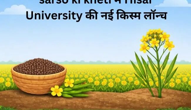 sarso ki kheti में Hisar University की नई किस्म लॉन्च