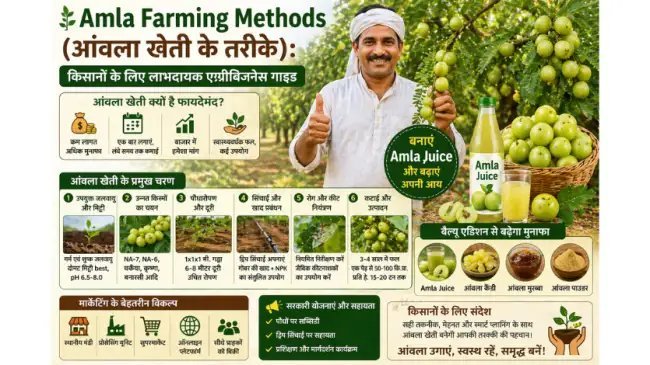 Amla Farming Methods (आंवला खेती के तरीके) किसानों के लिए लाभदायक एग्रीबिजनेस गाइड