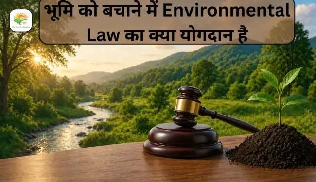 भूमि को बचाने में Environmental Law का क्या योगदान है