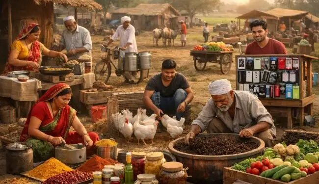 गाँव में 10,000 रुपये में शुरू होने वाले छोटे-छोटे व्यवसाय: ग्रामीण रोज़गार का मजबूत रास्ता