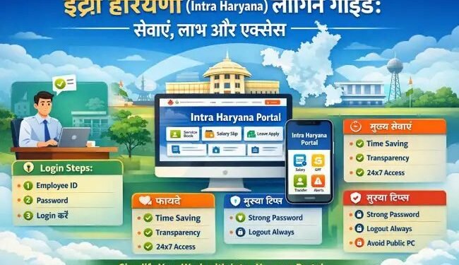 इंट्रा हरियाणा (Intra Haryana) लॉगिन गाइड: सेवाएं, लाभ और एक्सेस