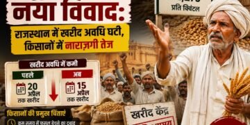 गेहूं MSP पर नया विवाद: राजस्थान में खरीद अवधि घटी, किसानों में नाराज़गी तेज