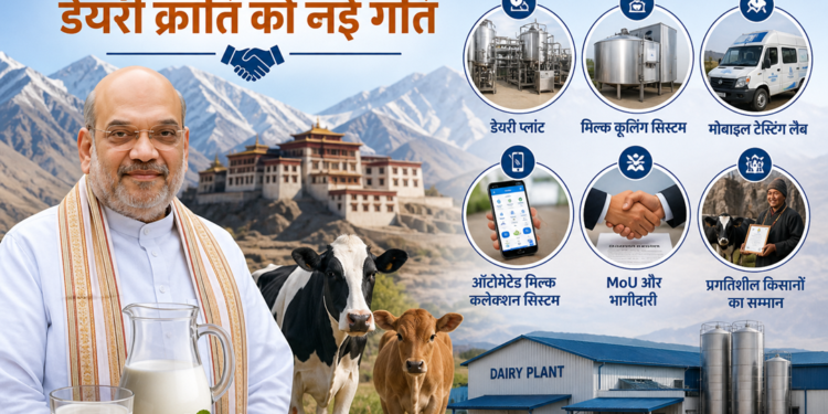 लद्दाख में डेयरी क्रांति को नई गति, अमित शाह करेंगे कई अहम परियोजनाओं का उद्घाटन