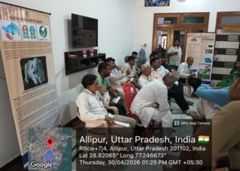 खेत तक पहुंच रही विज्ञान की ताकत: ICAR-IARI के वैज्ञानिकों ने गाजियाबाद के अलीपुर में किसानों को दी संतुलित उर्वरक उपयोग की अहम सीख