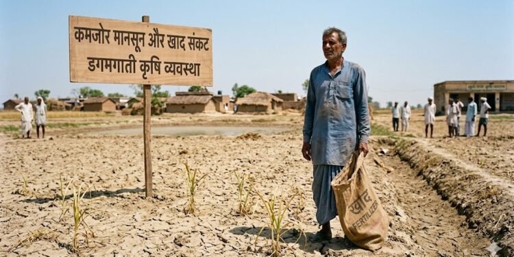 कमजोर मानसून और खाद संकट से डगमगा सकती है देश की कृषि व्यवस्था