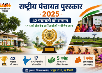 राष्ट्रीय पंचायत पुरस्कार 2025 घोषित, 17 राज्यों की 42 पंचायतों को मिलेगा सम्मान