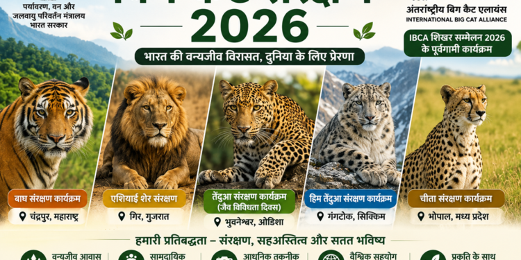 बिग कैट संरक्षण 2026: भारत करेगा वन्यजीव संरक्षण का वैश्विक नेतृत्व