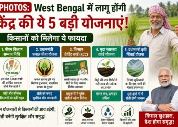 West Bengal में केंद्र की 5 बड़ी योजनाओं की एंट्री, किसानों की आय बढ़ाने का बड़ा रास्ता खुला