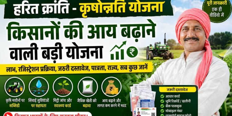 green revolution krishonnati yojana: किसानों की आय बढ़ाने और आधुनिक खेती को बढ़ावा देने वाली बड़ी योजना
