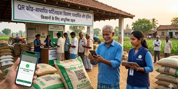 QR कोड आधारित फर्टिलाइजर वितरण मॉडल से खाद वितरण में पारदर्शिता और कालाबाजारी पर रोक