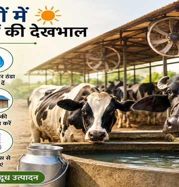 गर्मियों में दुधारू पशुओं की देखभाल कैसे करें? जानिए दूध उत्पादन बढ़ाने और हीट स्ट्रेस से बचाने के प्रभावी उपाय