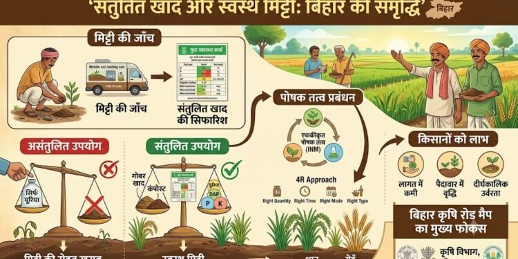 बिहार में संतुलित खाद उपयोग और मिट्टी की सेहत सुधारने पर फोकस
