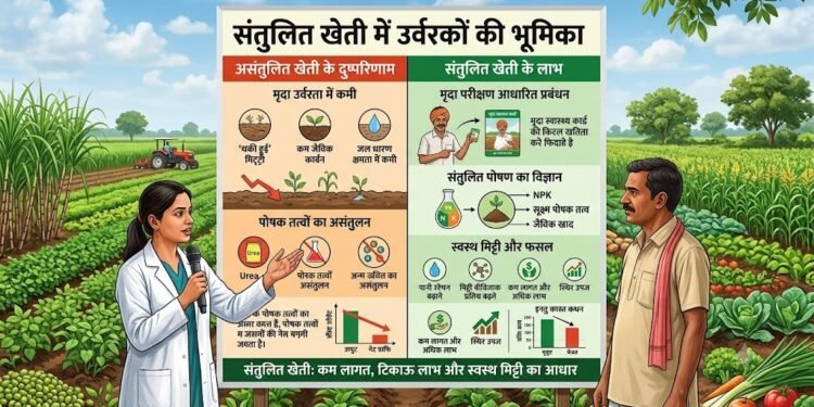 संतुलित खेती में उर्वरकों की भूमिका: कम लागत, स्थिर उपज और टिकाऊ कृषि का आधार