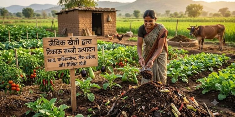 जैविक खादों के माध्यम से टिकाऊ सब्जी उत्पादन कैसे करें?
