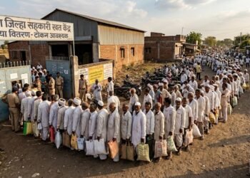 अकोला में यूरिया के लिए लंबी कतारें, खरीफ सीजन से पहले किसानों की बढ़ी चिंता