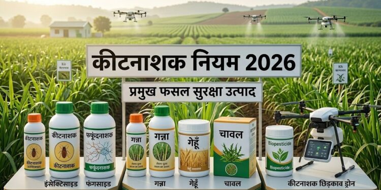 इंसेक्टिसाइड्स नियम 2026: अब ऑनलाइन होगी कीटनाशकों की पूरी निगरानी