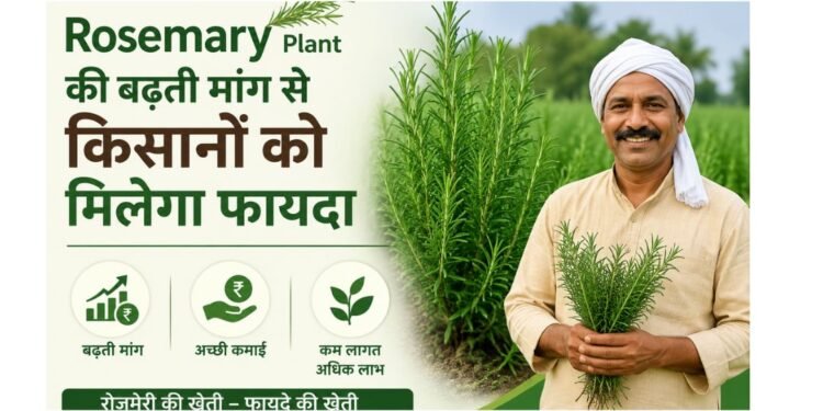 Rosemary Plant की बढ़ती मांग से किसानों को मिलेगा फायदा