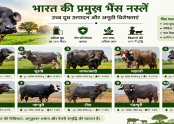भारत की प्रमुख भैंस नस्लें: डेयरी विकास और ग्रामीण अर्थव्यवस्था की मजबूत आधारशिला