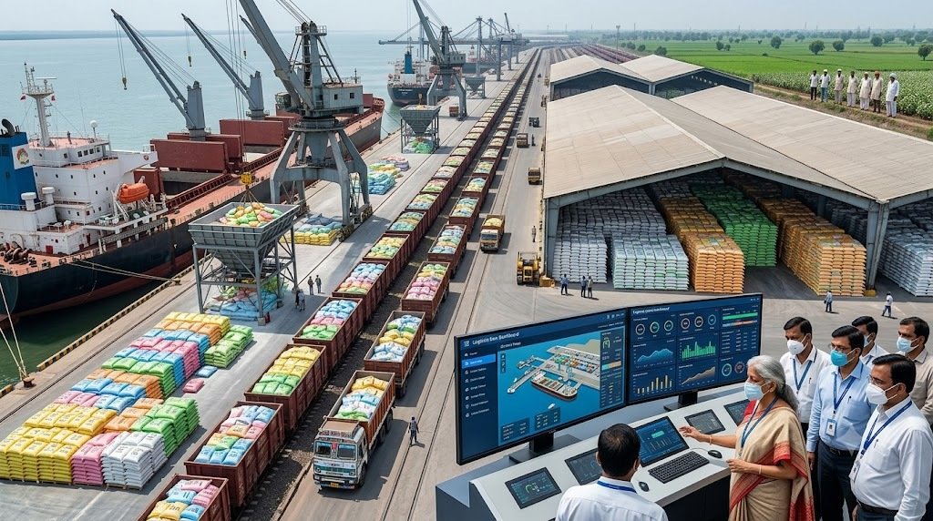 कांडला बंदरगाह, दीनदयाल पोर्ट अथॉरिटी, उर्वरक हैंडलिंग, Fertilizer Logistics, खरीफ 2026, DAP, यूरिया, NPK, उर्वरक आपूर्ति, कृषि समाचार, Agri News Hindi, Fertilizer News, कांडला बंदरगाह पर उर्वरक हैंडलिंग में रिकॉर्ड प्रदर्शन